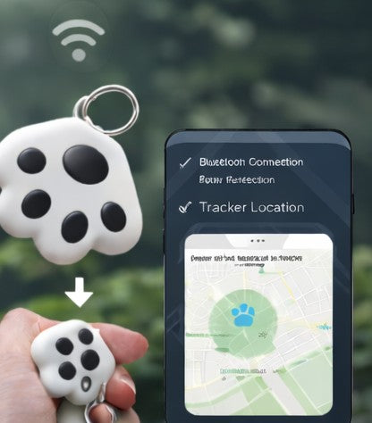 Paw-Shaped Bluetooth Pet Tracking Tag
