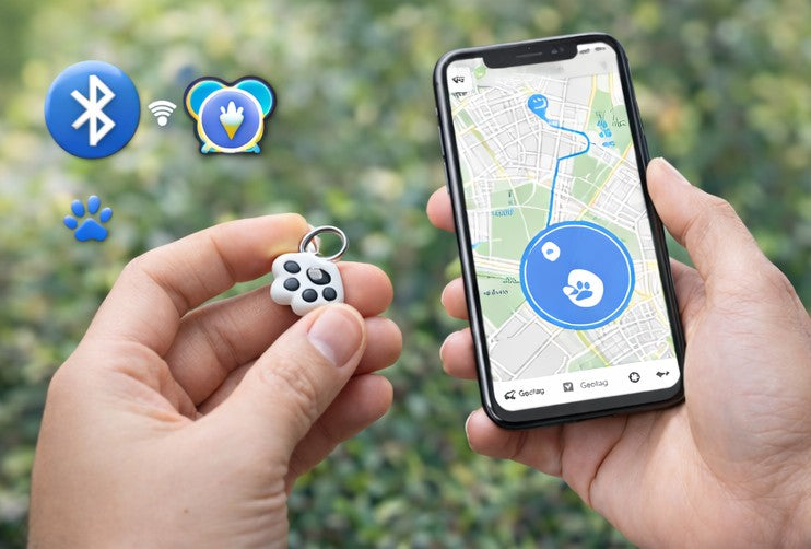 Paw-Shaped Bluetooth Pet Tracking Tag